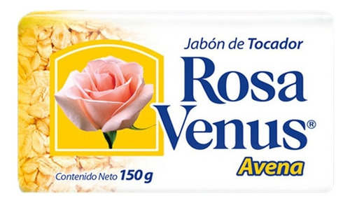 Jabón De Tocador Rosa Venus Avena 150 Gr