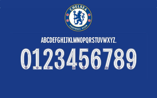 Tipografía Chelsea Fc 2022/2023 Y Vector Editable