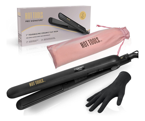 Hot Tools Pro Signature - Plancha Plana De Cerámica + Turmal