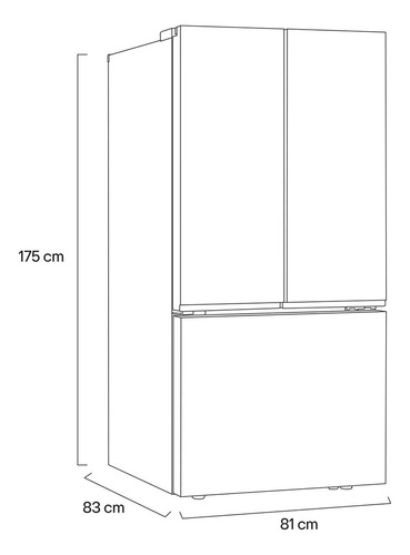 Refrigerador LG French Door 25 Pies Cúbicosgm65bpt Color Negro