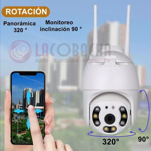 Camara Ip Wifi Exterior 1080p Infrarrojo 2 Antenas Domo