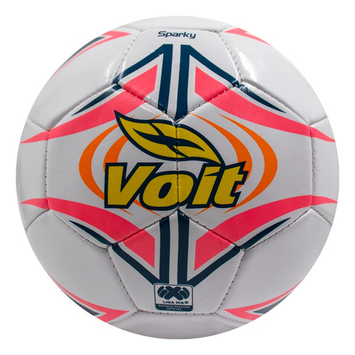 Balón De Fútbol No. 3 Voit Sparky S150 Cosido A Maquina Color Blanco