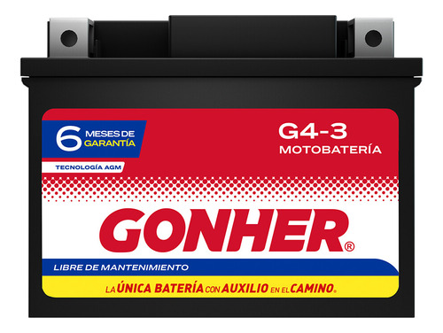 1- Batería Agm Gel P/ Ktm 250 Exc Six Days 15/16 Gonher