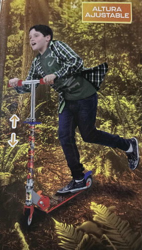 Scooter Apache Jurassic World Plegable Con Altura Ajustable