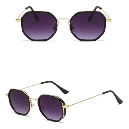 Gafas De Sol Poligonales, Retro, Montura Pequeña