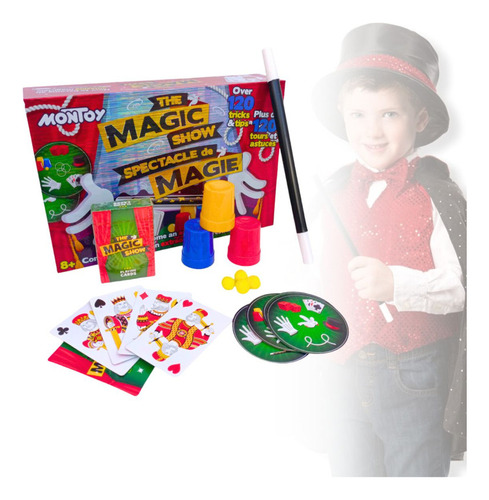 Kit Magia Para Niños Juego De 120 Trucos Magicos Español