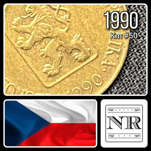 Checoslovaquia - 1 Koruna - Año 1990 - Km #50 - Escudo