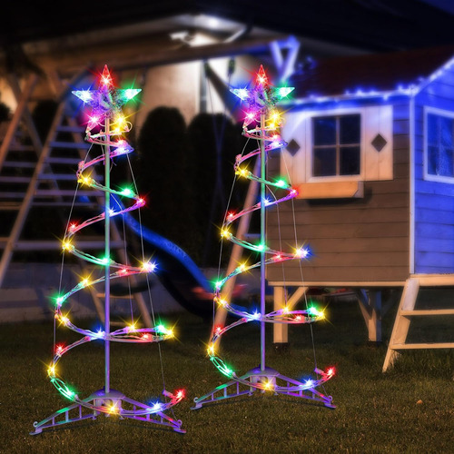 Kanayu 2 Lámparas Led De 3 Pasteles En Espiral Para Árbol De