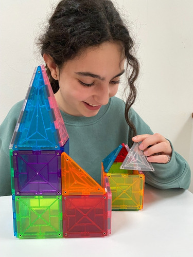 Juego Bloques Magnético Braintoys Imanix Standard 32 Piezas