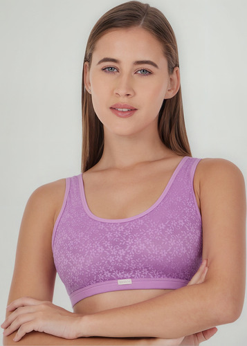 Top Algodón Mesh Reversible 2 Posiciones Skiny 75637 Mujer