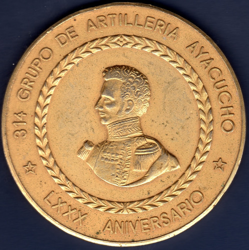 Medalla Grupo De Artilleria Ayacucho Lxxx Aniversario