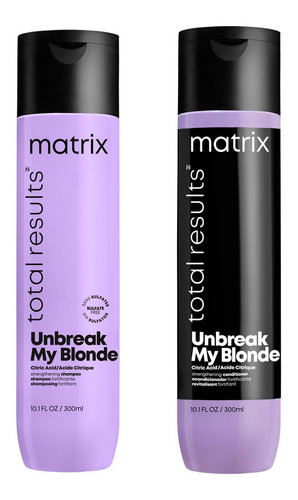 Imagen 1 de 7 de Kit Shampoo + Acondicionador Unbreak My Blonde Matrix