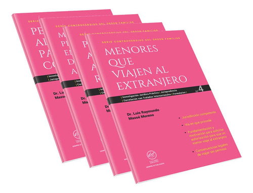 Controversias Del Orden Familiar (paquete De 4 Libros), De Dr.  Luis Raymundo Massé Moreno. Editorial Gallardo Ediciones, Tapa Blanda, Primera Edición En Español, 2023