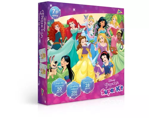 Princesas - Super Kit - 3 jogos em 1 - Toyster Brinquedos : :  Brinquedos e Jogos