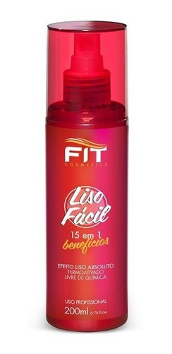 Liso Fácil Fit Cosméticos Fluido Termo Ativado Efeito Liso 