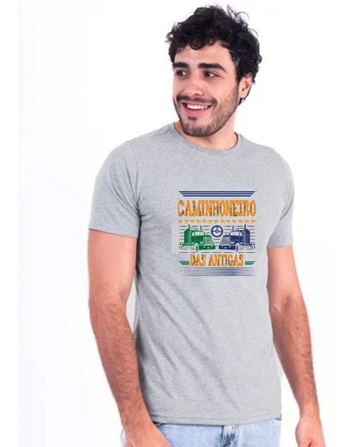 Imagem 2 de 5 de Camiseta Para Caminhoneiro - Caminhoneiro Das Antigas
