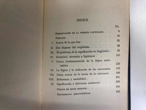 Desde Un Punto De Vista Lógico - Willard Quine - Hyspame (Usado)