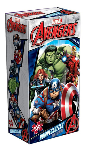 Rompecabezas Avengers 100 Pzs Lenticular Torre