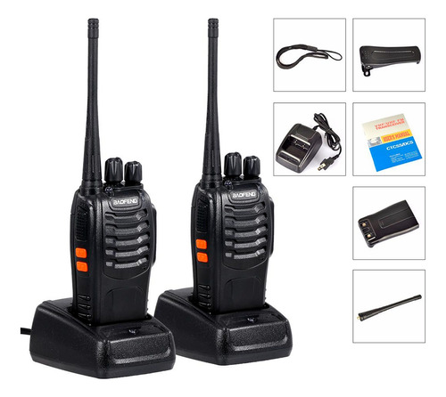 Radio Portatil X2 Walkie Talkie Bf-888s Baofeng Transmisor 