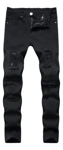 Pantalones negros rompidos hotsell