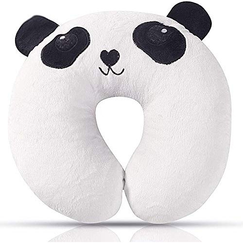 Suave Almohada De Viaje Para Ninos Panda, Linda Almohada De