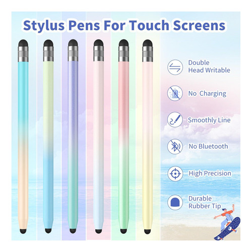 6pcs Stylus, Lápiz Óptico Para Pantalla Táctil, Lápiz Óptico