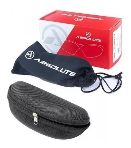 Oculos Ciclismo Bike Absolute Prime Sl Vermelho Lente Uv 400 Cor Vermelho
