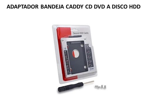 Adaptador Bandeja Caddy Cd Dvd A Disco Hdd 12.7mm 9.5mm