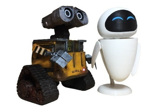 Wall-e & Eva - Wall-e Pixar - Figuras 3d