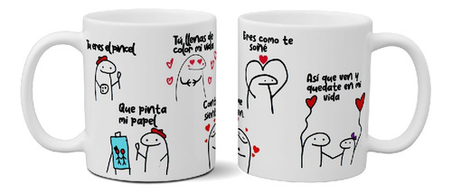 Taza De Cerámica San Valentin Flork Tu Eres El Papel Exclus.