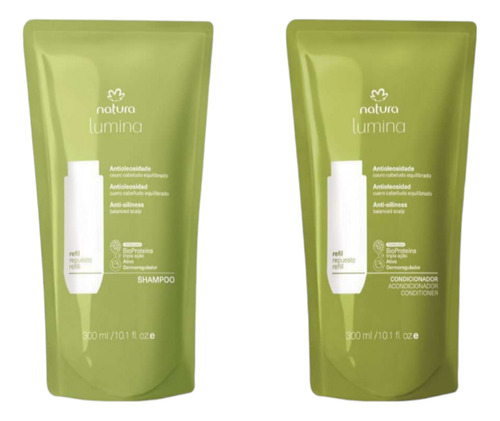 Lumina Kit Shampoo + Acondicionador Cabello Oleoso Repuesto