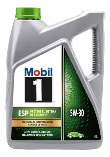 Aceite De Motor 5w30 Mobil 1 Sintetico Esp Bidon 4 Litros