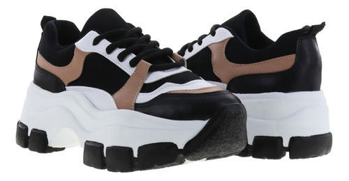 Tenis Sneakers Estilo Casual Plataforma Chunky Mujer 