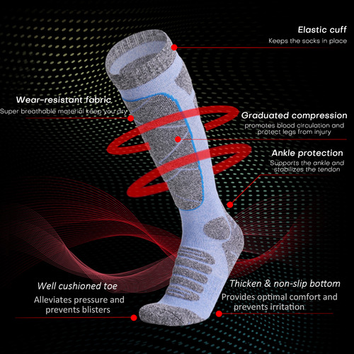 Calcetines Deportivos Para Mujer, Calcetines De Esquí, Calce
