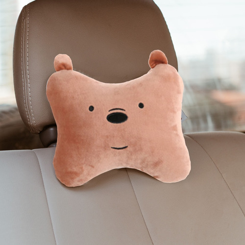 Almofada Para Encosto Ursos Sem Curso Miniso - Pardo