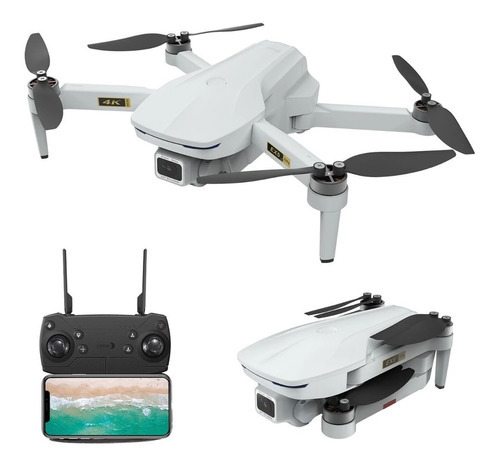 Drone Eachine Ex5 4k Fpv 5g Wifi 1km Gps Duplo 30 Min Vôo Cor Branco