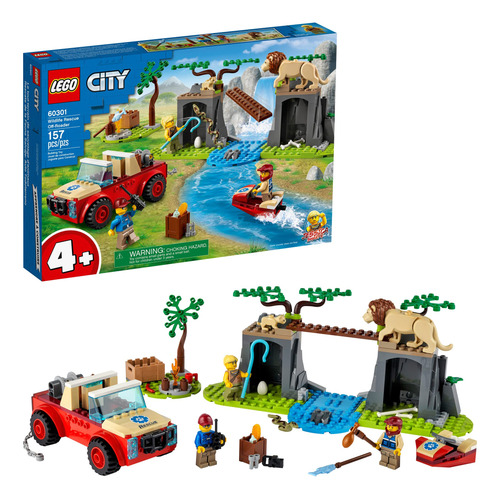 Lego City Wildlife Rescue Off-roader 60301 Kit De Construc