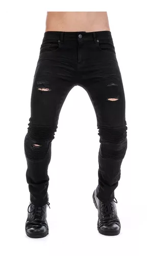 Pantalón Jeans Negro Skinny Mezclilla Stretch