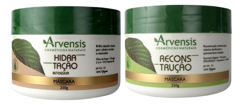 Kit Arvensis Máscara Hidratação E Reconstrução 250g