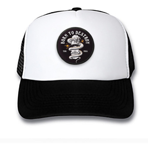 Gorra Trucker Tablas Skate Skateboards Born To Dest Ska2