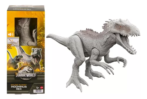 Boneco Dinossauro Com Som T-Rex 30cm Jurassic World Dino Escape Mattel