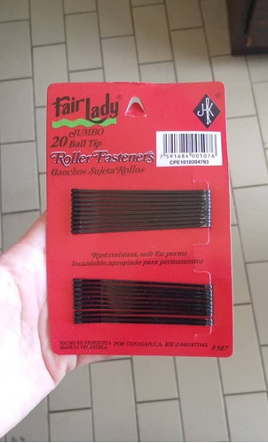 2 Tiras De Ganchos Negros Cabello Peluqueria Y Barbería 