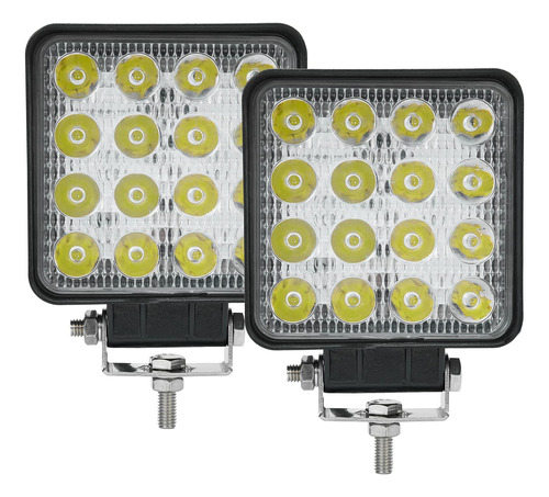 Luz Led Antiniebla Cuadrada Para Camion Cubo Todoterreno Atv