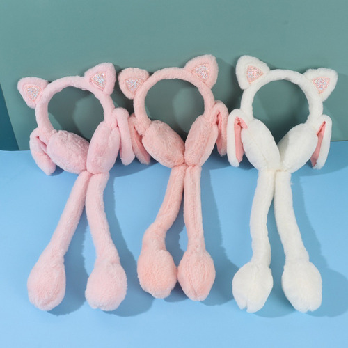 Orejeras De Felpa Para Gatos Que Se Mueven, Saltan Y Gatitos