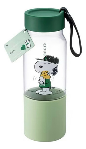 Botella De Plástico Snoopy Peanuts Starbucks Agua