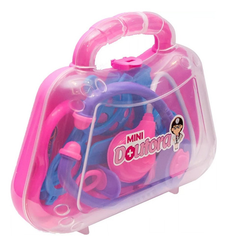 Mini Maleta Médico Azul Presente Para Menino Cor Rosa