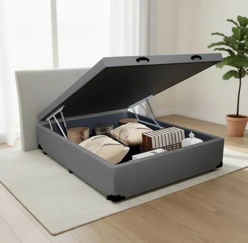 Cama Box Baú Casal Suede 188x138x42