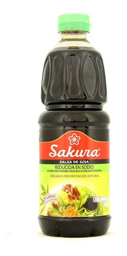 Salsa Soya Sakura Certificada Gluten Free Baja En Sodio 500c