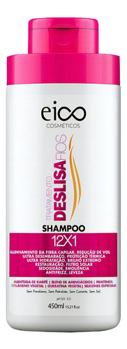 Eico Shampoo Sem Sal Hidrata Tratamento Deslisa Fios 450ml