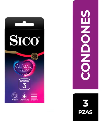 comprar Sico® Clímax Mutuo, Condones Retardantes, caja de 3 pzas
